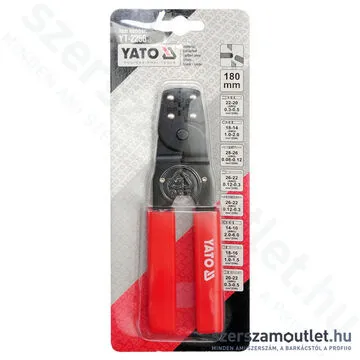 YATO Krimpelő fogó 0,08mm-6,0mm (YT-2256)