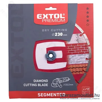 EXTOL Gyémánttárcsa szegmenses 230mm