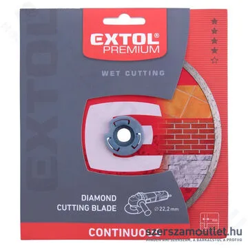 EXTOL Gyémánttárcsa folytonos élű 230mm