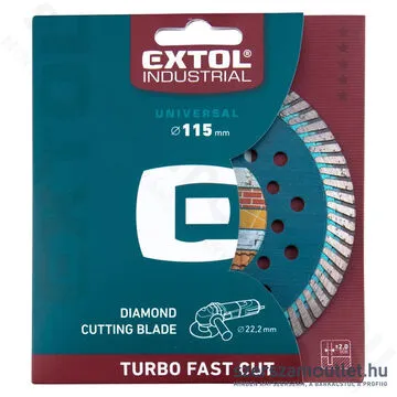 EXTOL Gyémánttárcsa, ipari korong TURBO 115mm