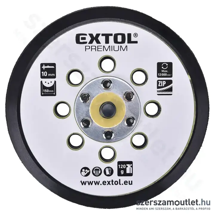 EXTOL Gumitalp csiszológéphez 150mm (8865038)