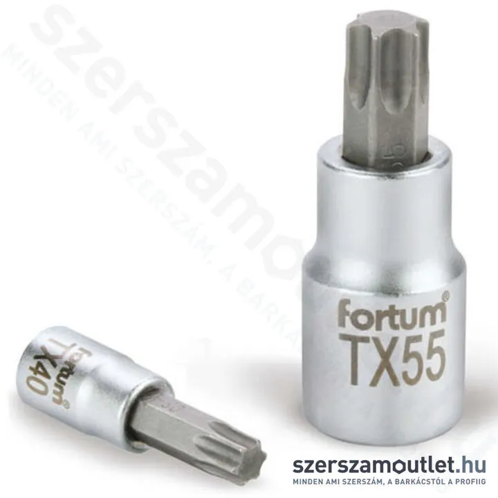 FORTUM Bit-dugókulcs, torx 1/2