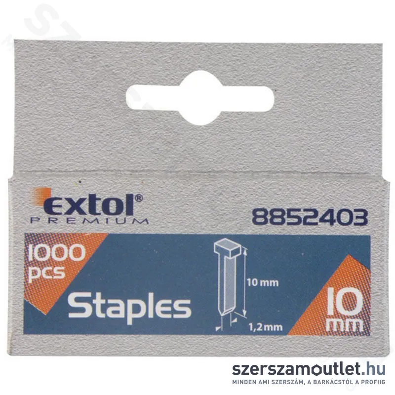 EXTOL Szeg fejjel, tűzőgéphez 2,0x1,2mm /10mm (1000db)