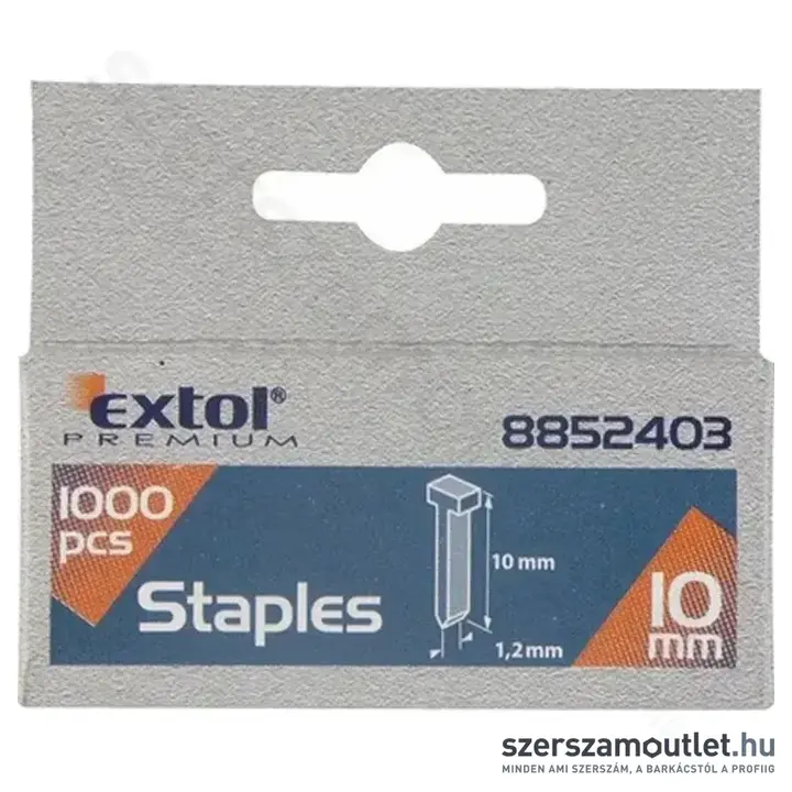 EXTOL Szeg fejjel, tűzőgéphez 2,0x1,2mm /10mm (1000db)