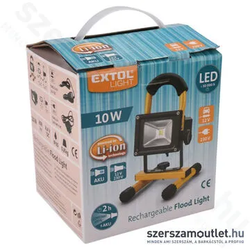 EXTOL Hordozható LED lámpa IP65 (10W/800Lm)