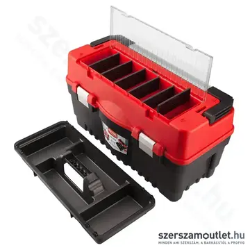 EXTOL Szerszámosláda, műanyag 595x289x328mm