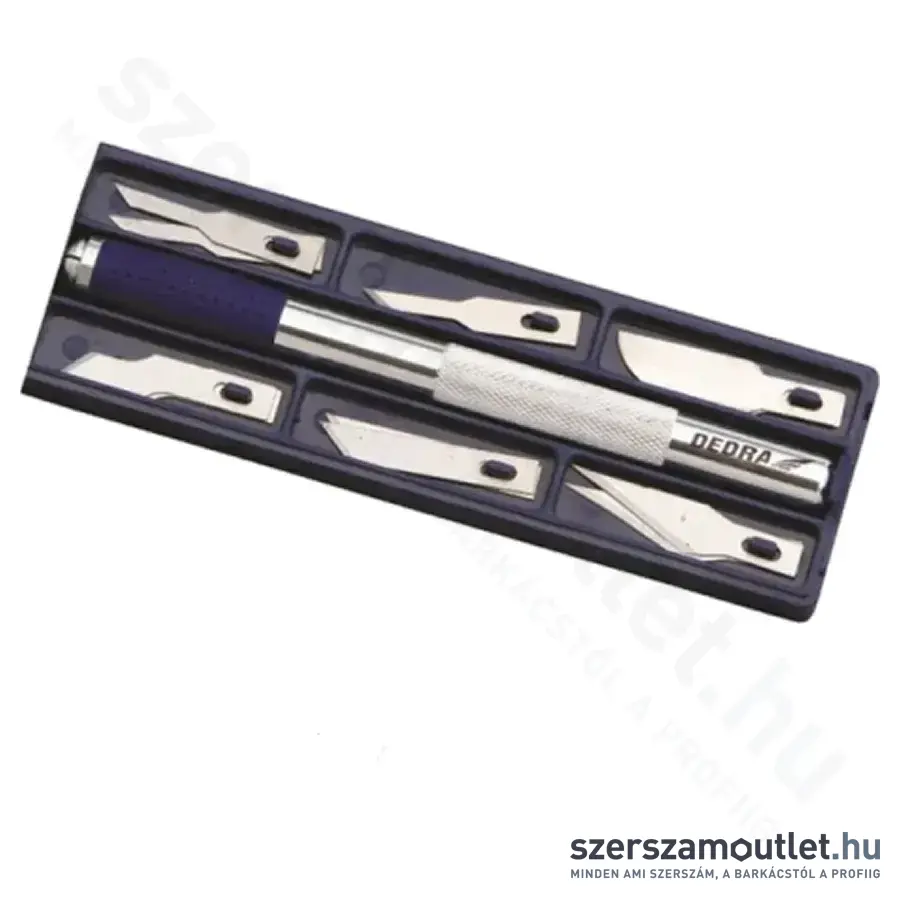 DEDRA Többfunkciós precíziós kés, 6mm, 12db penge (M9034)