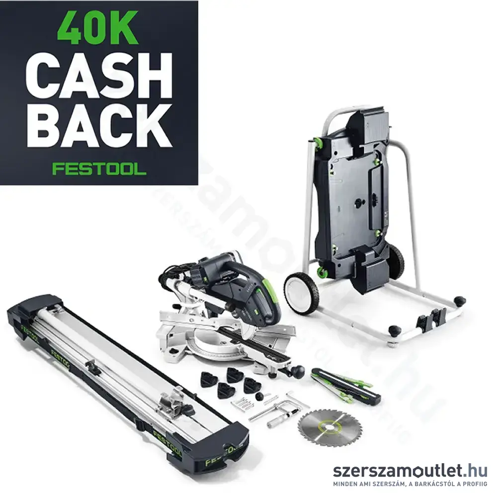 FESTOOL KS 60 E-UG-Set/XL Kapex gérvágó (1200W/216mm)