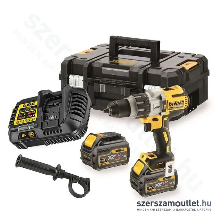 DEWALT DCD996T2 Akkus szénkefementes ütvefúró-csavarozó TSTAK kofferben (18V/2x6,0Ah)