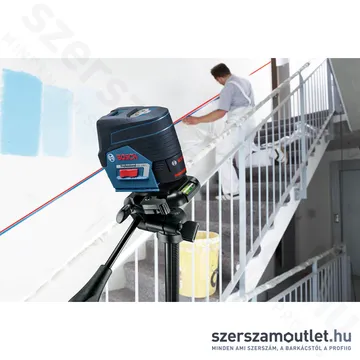 BOSCH GCL 2-50 C Vonal és pontlézer PIROS, L-Boxxban (2 vonal /2 pont) (1x2,0Ah/12V)