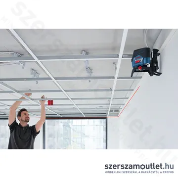 BOSCH GCL 2-50 C Vonal és pontlézer PIROS, L-Boxxban (2 vonal /2 pont) (1x2,0Ah/12V)