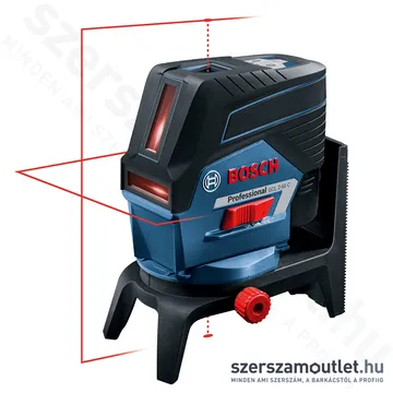 BOSCH GCL 2-50 C Vonal és pontlézer PIROS, L-Boxxban (2 vonal /2 pont) (1x2,0Ah/12V)