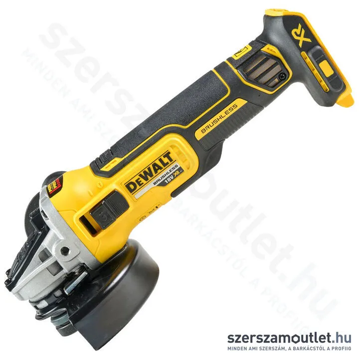 DEWALT DCG405N-XJ Akkus szénkefe mentes sarokcsiszoló (18V/125mm) (Akku és töltő nélkül)