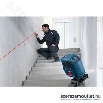 BOSCH GLL 2-10 Kereszvonalas lézer PIROS (2 vonal/10m) (0601063L00)