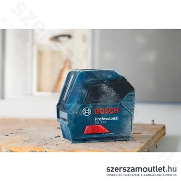 BOSCH GLL 2-10 Kereszvonalas lézer PIROS (2 vonal/10m) (0601063L00)