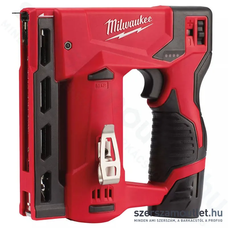 MILWAUKEE M12 BST-202X Akkus kapcsozó HD kofferben (2x2,0Ah/12V) (4933459635)