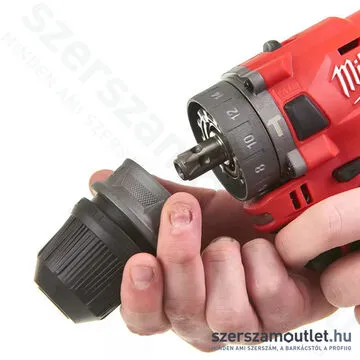 MILWAUKEE M12 FPDX-0 Akkus ütvefúró-csavarozó levehető tokmányú (12V) (Akku és töltő nélkül!)