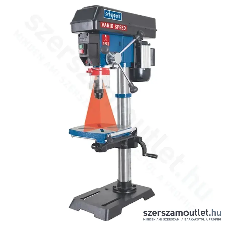SCHEPPACH DP 18 VARIO Oszlopos fúró lézeres központosítással 550W