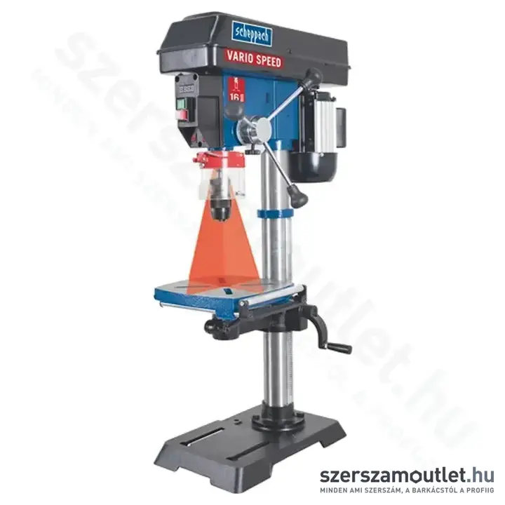 SCHEPPACH DP 18 VARIO Oszlopos fúró lézeres központosítással 550W