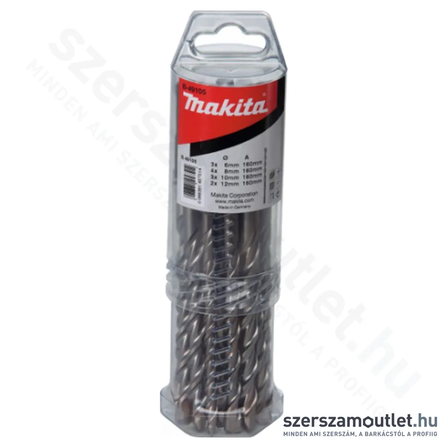 MAKITA SDS-Plus V-Plus fúrószár készlet 5-12mm 12db-os (B-49096)