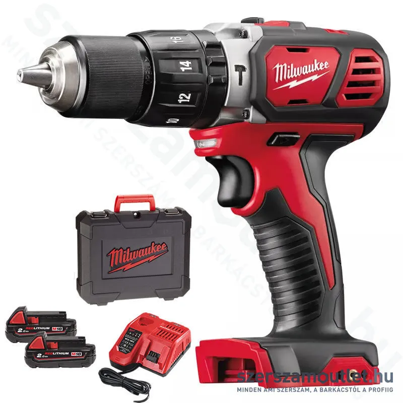 MILWAUKEE M18 BPD-202C Akkus ütvefúró-csavarozó kofferben (2x2,0Ah/18V) (4933443515)