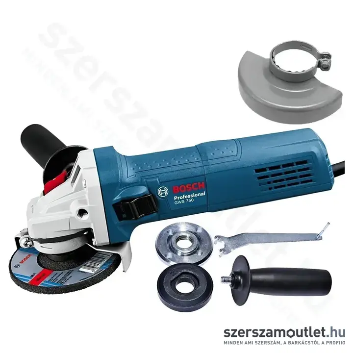 BOSCH GWS 750 S Sarokcsiszoló, fordulatszám szabályzós (750W/125mm) (0601394121)