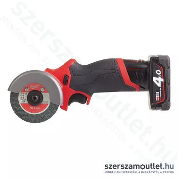 MILWAUKEE M12 FCOT-422X Akkus szuperkompakt vágószerszám 76mm, HD kofferben (1x2,0Ah/1x4,0Ah/12V)