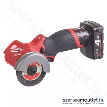 MILWAUKEE M12 FCOT-422X Akkus szuperkompakt vágószerszám 76mm, HD kofferben (1x2,0Ah/1x4,0Ah/12V)