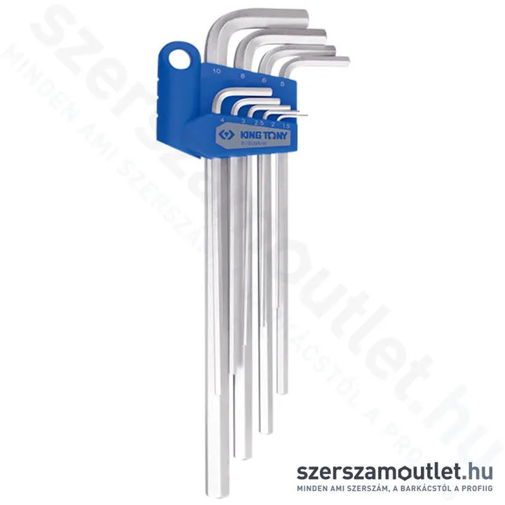 KINGTONY Hosszú imbuszkulcs készlet 9 részes (1,5-10mm) (20209MR)