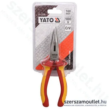 YATO Hosszúcsőrű fogó 160mm 1000V-ig szigetelt (YT-21154)