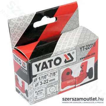 YATO Csővágó 3-22mm (YT-22318)