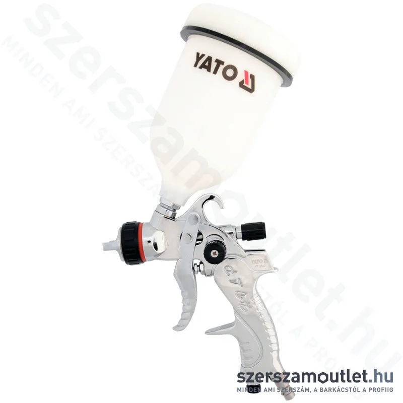 YATO Festékszóró pisztoly felsőtartályos 0,6l, 410l/p HVLP (YT-2340)