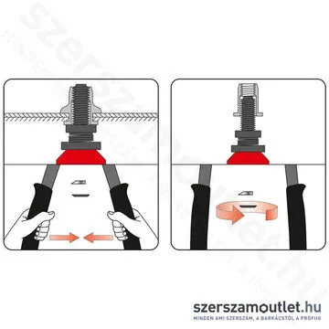 YATO Szegecsanyahúzó fogó kofferben M5-M12 (YT-36119)