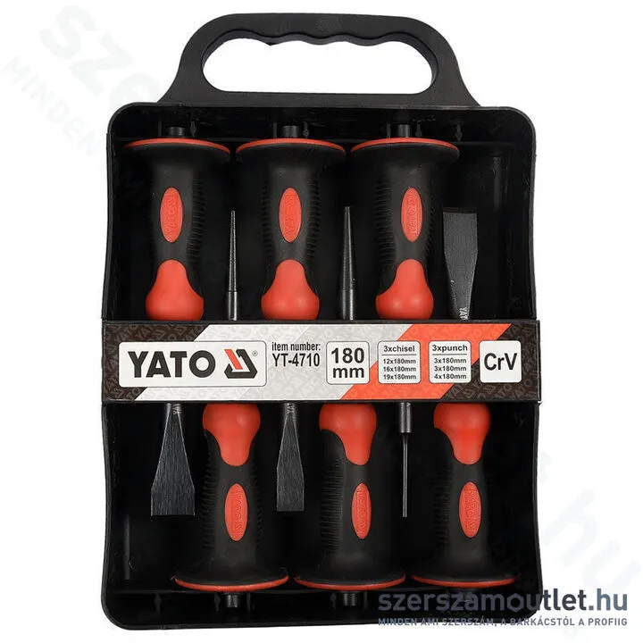 YATO Véső-lyukasztó készet 6 részes (YT-4710)