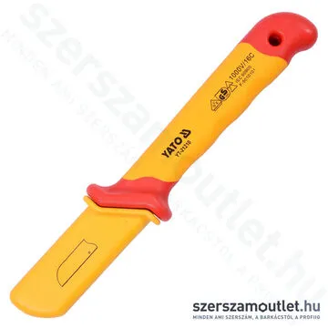 YATO Szigetelt kábel blankoló/vágó kés 180mm 1000V-ig szigetelt (YT-21210)