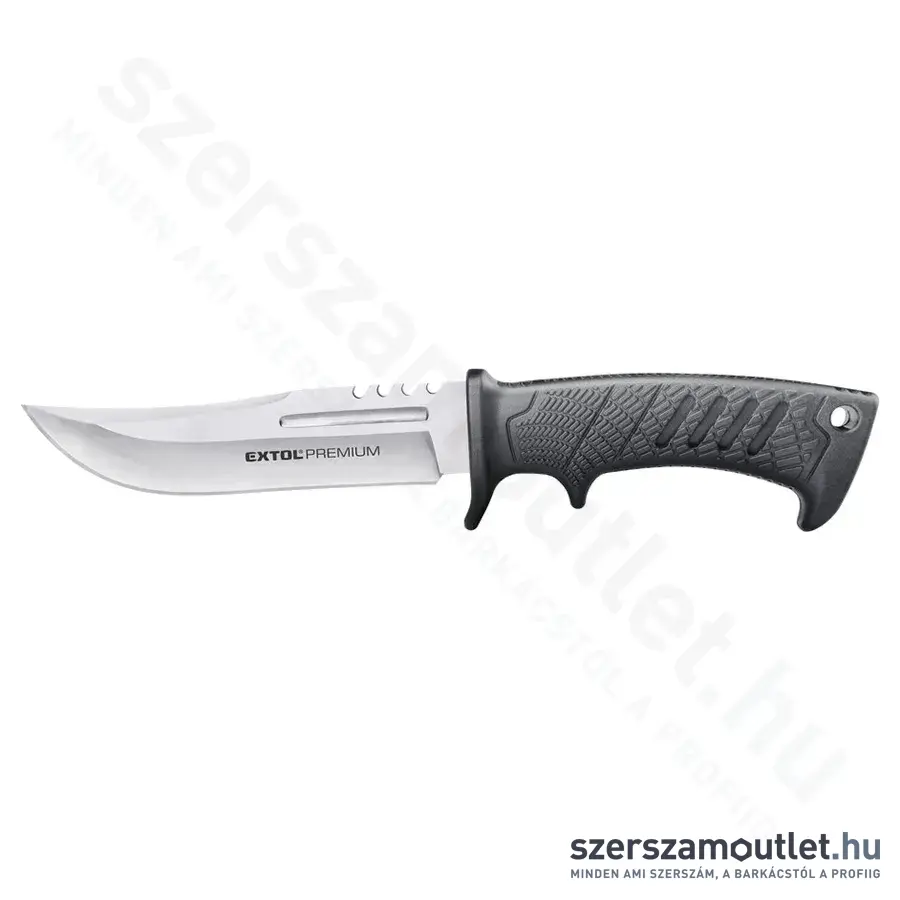 EXTOL Vadász és túrakés, rozsdamentes acél penge 275mm