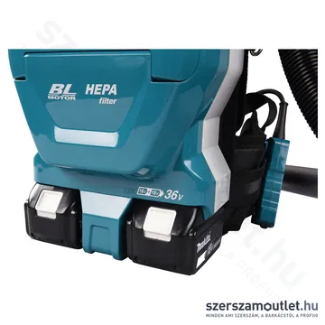 MAKITA DVC261ZX4 Akkus háti porszívó (2x18V) (Akku és töltő nélkül!)