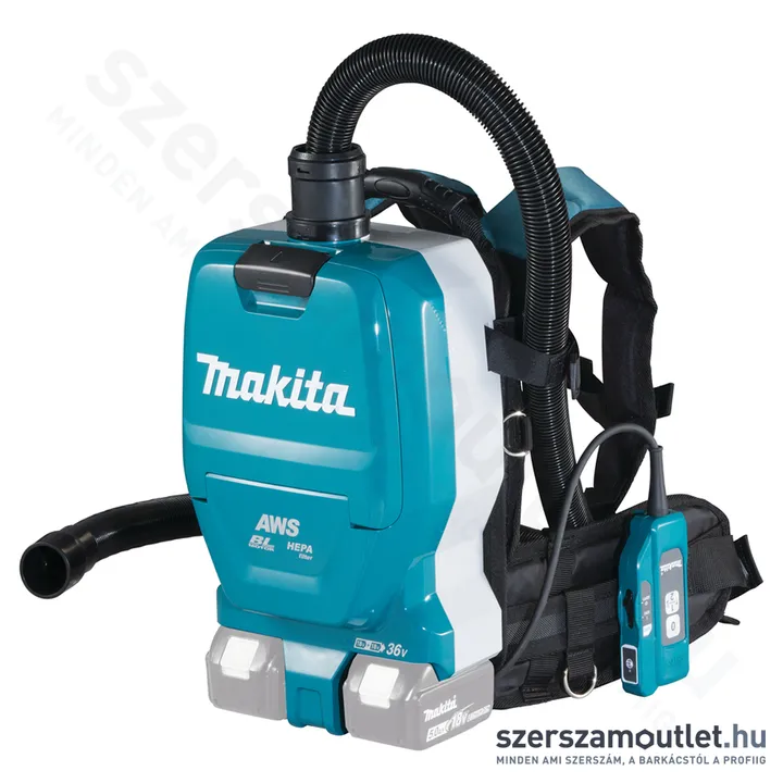 MAKITA DVC265ZXU Akkus háti porszívó (2x18V) (Akku és töltő nélkül!)