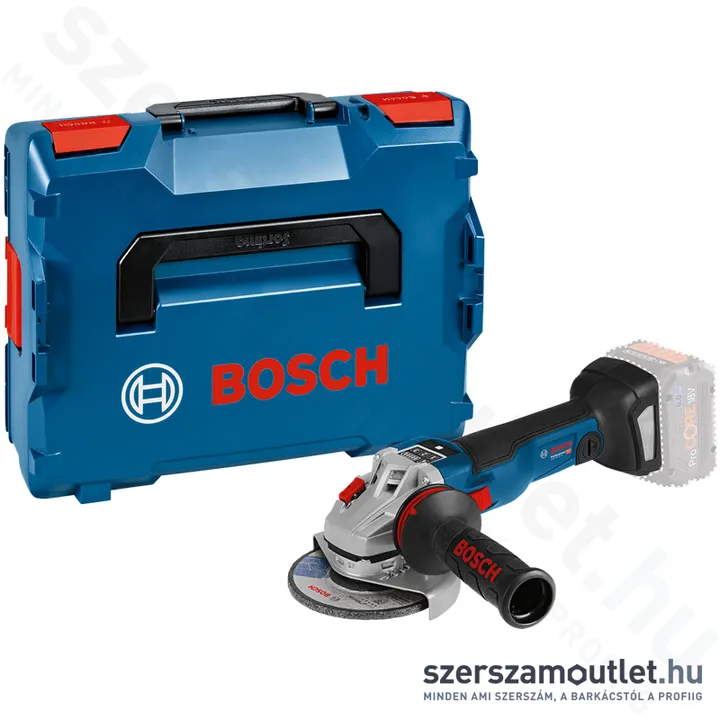 BOSCH GWS 18V-10 SC Akkus sarokcsiszoló szénkefementes, L-Boxxban (18V/150mm) (Akku és töltő nélkül!