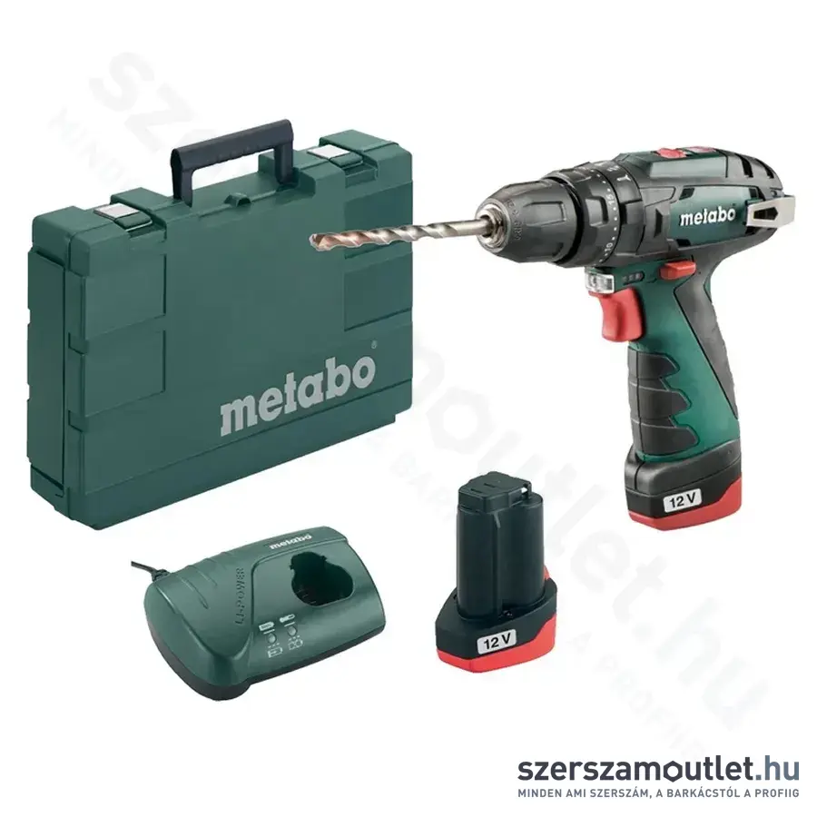 METABO POWERMAXX SB BASIC Ütvefúró-csavarozó kofferben (2x2,0Ah/10,8V) (600385500)