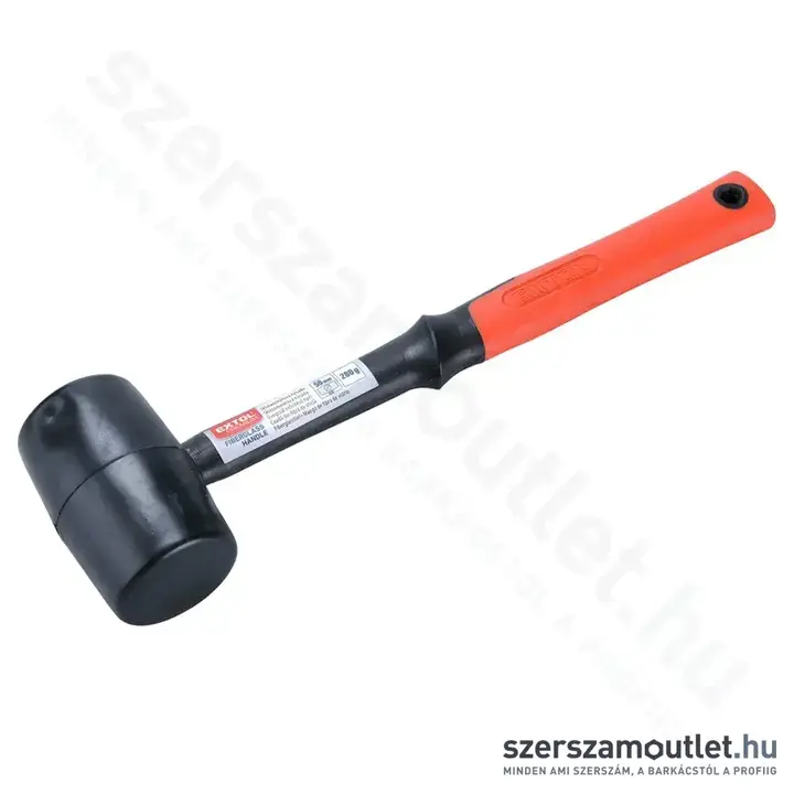 EXTOL Gumikalapács üvegszálas nyéllel 50mm/0,28kg