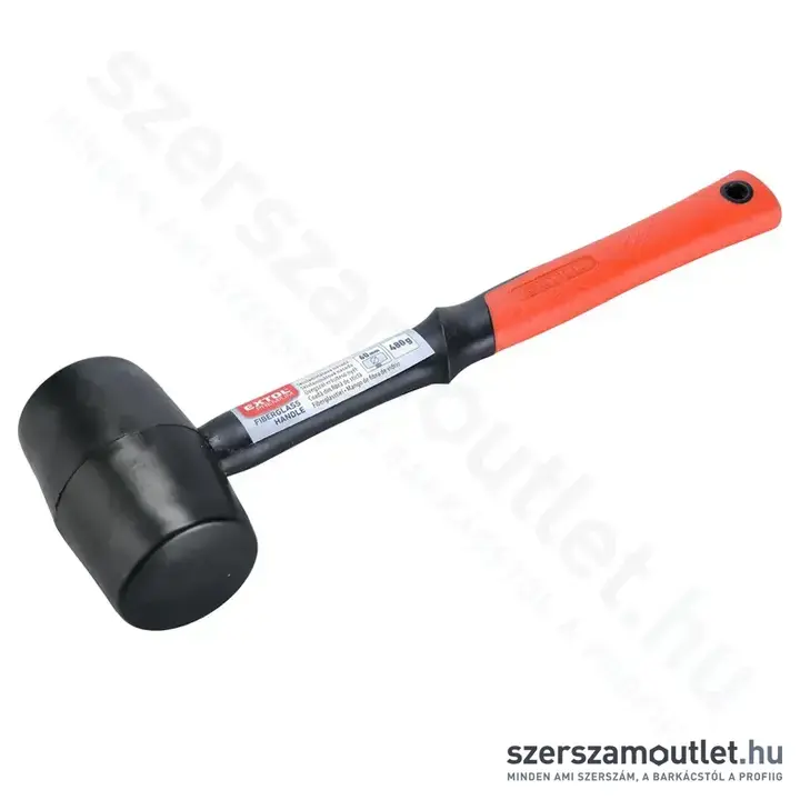 EXTOL Gumikalapács üvegszálas nyéllel 60mm/0,48kg
