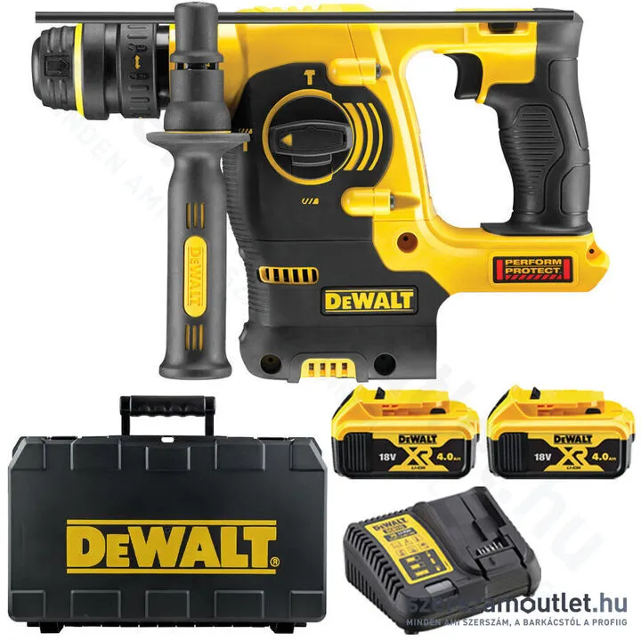 DEWALT DCH254M2-QW Akkus fúró-vésőkalapács cseretokmánnyal (2,0J/2x4,0Ah/18V)