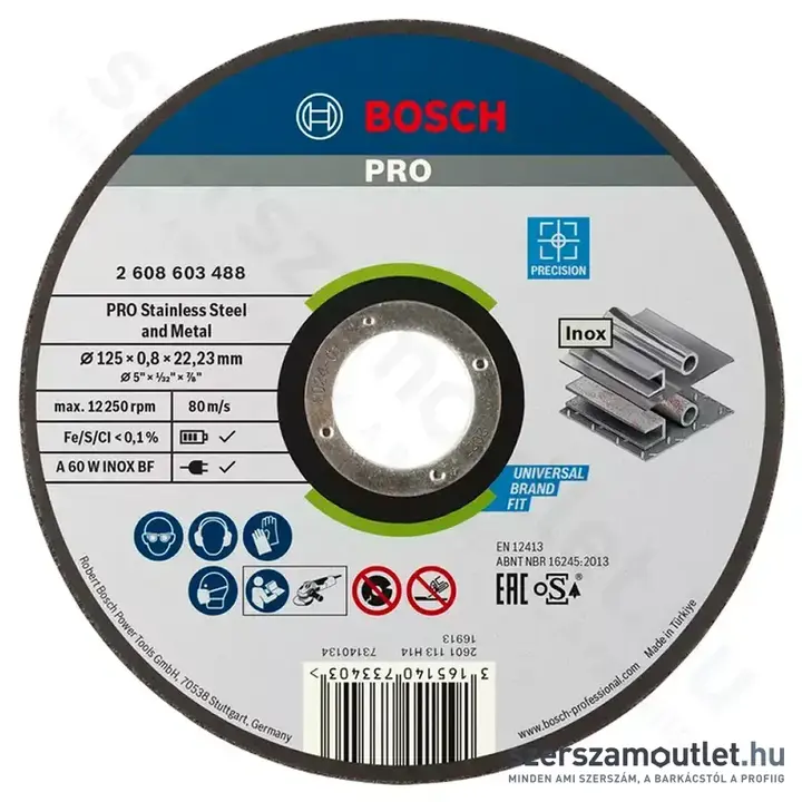 BOSCH Best for Inox vágókorong 125x0,8x22,23mm