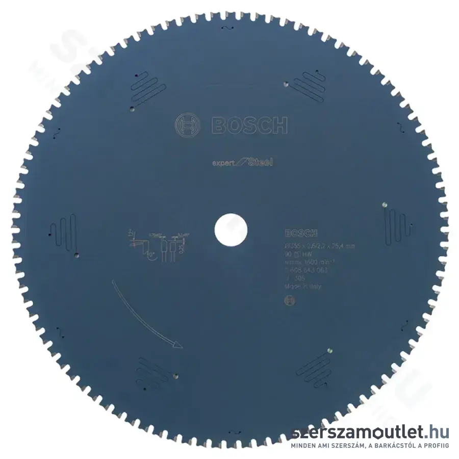 BOSCH Expert for Steel körfűrésztárcsa acélra (355x25,4 mm) 90 fog