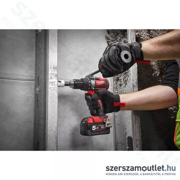 MILWAUKEE M18 BLDD2-502X Akkus fúró-csavarbehajtó, szénkefementes, HD kofferben (82Nm/2x5,0Ah/18V)