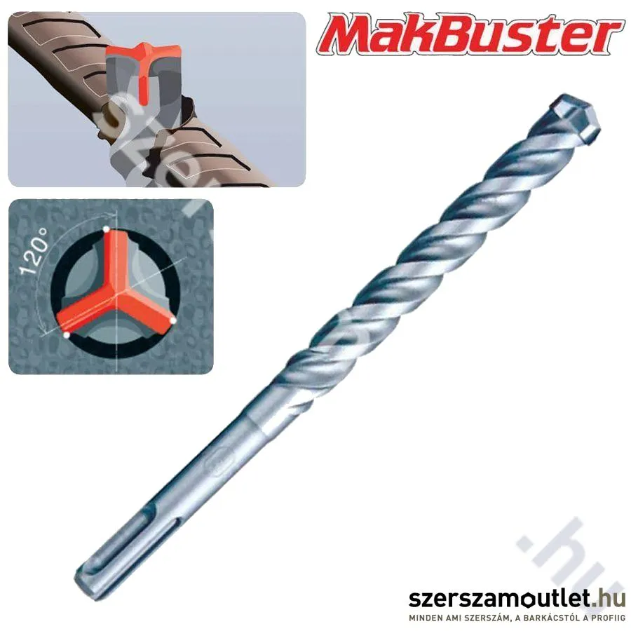 MAKITA SDS-Plus MAKBUSTER 3 élű fúrószár 7x160/100 mm