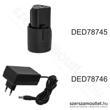 DEDRA Akkumulátoros fúró-csavarbehajtó (12V 1,5Ah)akku+töltő (DED7874)