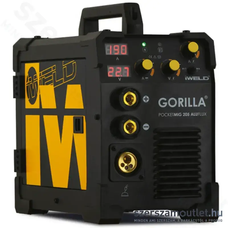 IWELD GORILLA POCKETMIG 205 ALUFLUX Hegesztő inverter (50-190A) (80POCMIG205)