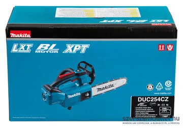 MAKITA DUC254CZ Akkus láncfűrész, faszobrász lappal, 25cm (18V) (Akku és töltő nélkül!)
